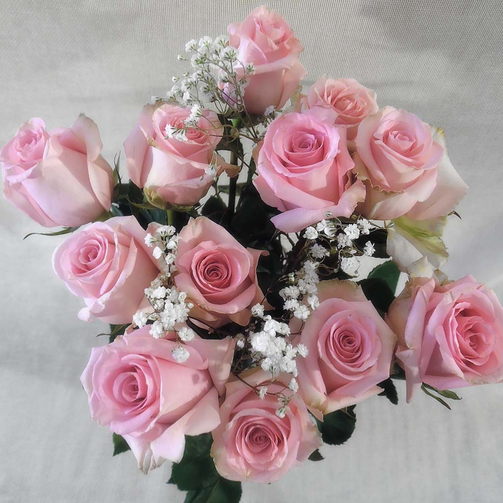 Bouquets Light Pink Roses And Smiles